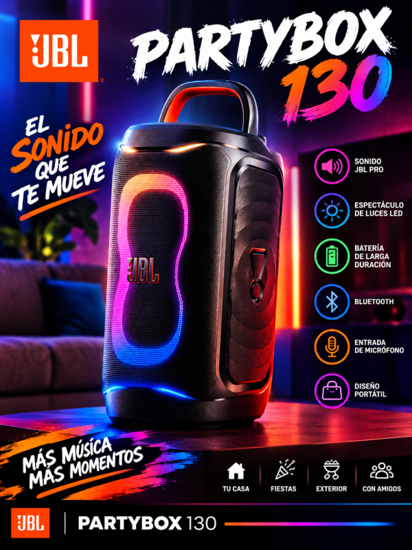 Producto - PARLANTE JBL PARTYBOX130 NUEVO MODELO - 1