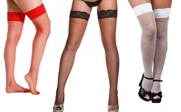 Producto - Medias De Red Con Puntilla Alta 112