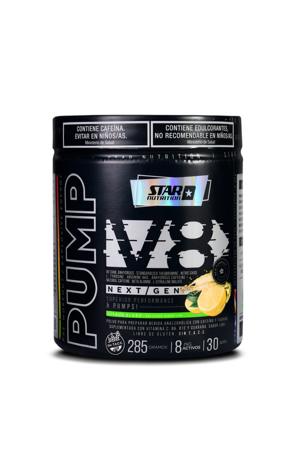 Producto - Pre Entrenó V8 Pump 285gr Star Nutrion