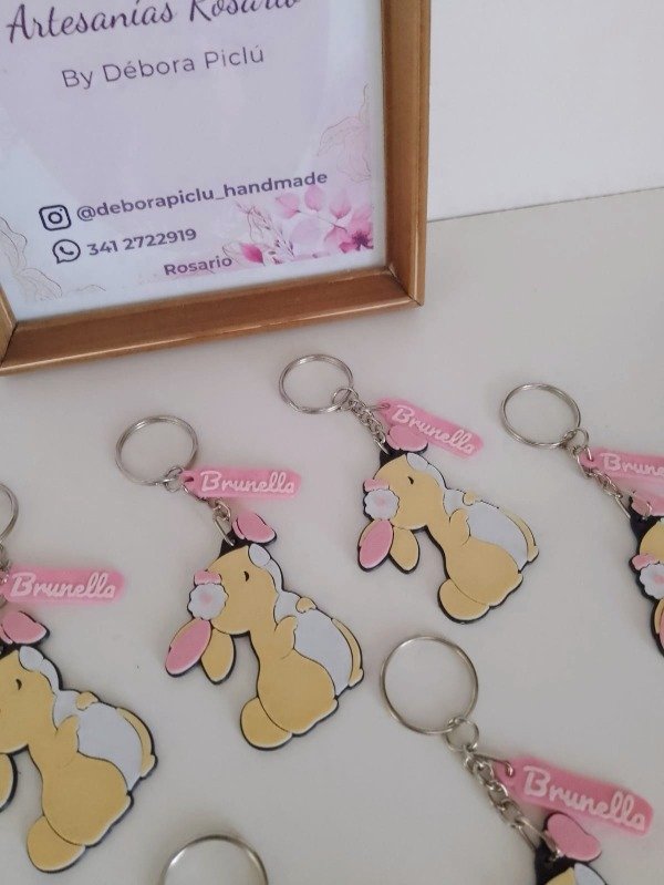 Producto - Llavero conejita bosque personalizada - 1