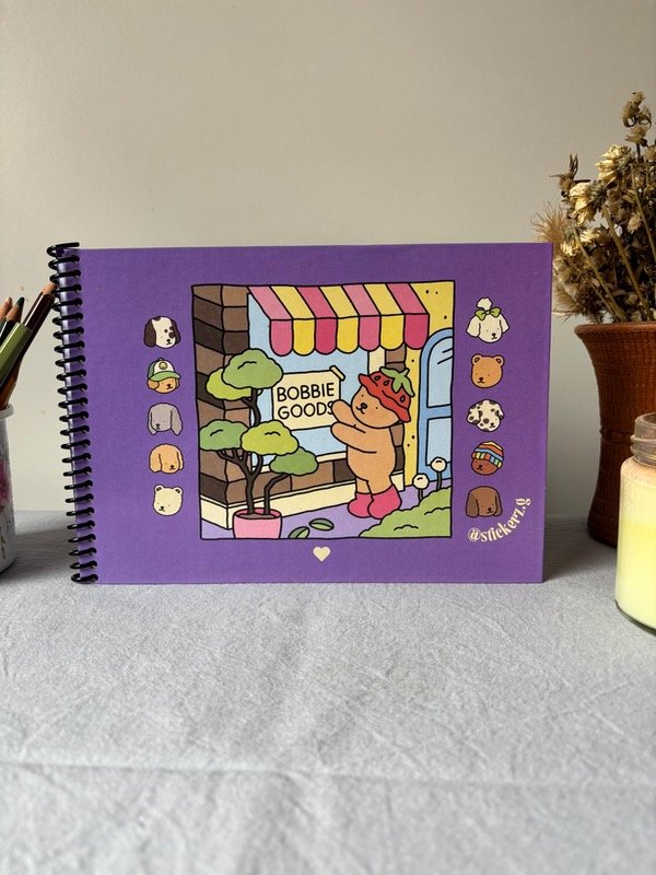 Producto - LIBRO COLOREABLE BOBBIE GOODS - VIOLETA