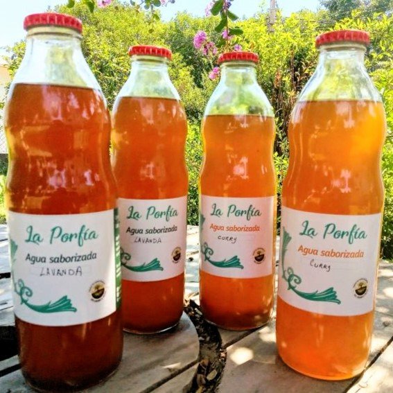 Producto - Jugo concentrado POMELO y ALBAHACA La Porfía x 1 litro (para diluir)