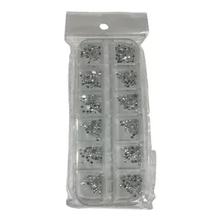 Producto - STRASS CRISTALES PLATEADO EN CAJA MCO MCO-094