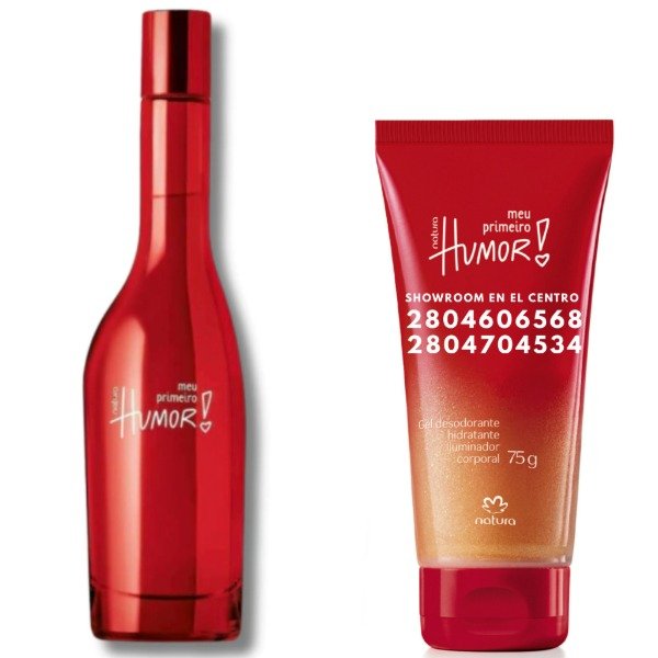 Producto - Humor rojo 75ml + hidratante corporal con brillo 75ml
