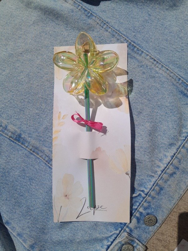 Producto - Broche flor amarilla 5