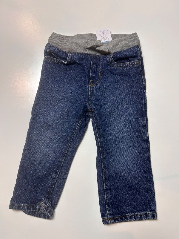 Producto - Jean Azul con Cintura Gris The Children s Place 12 Meses - 1