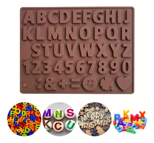 Producto - Molde Silicona Abecedario ABC Letras y números