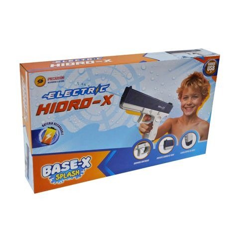 Producto - PISTOLA LANZA AGUA GLOCK HIDRO A BATERIA EN CAJA 25X15X4CM BASE-X