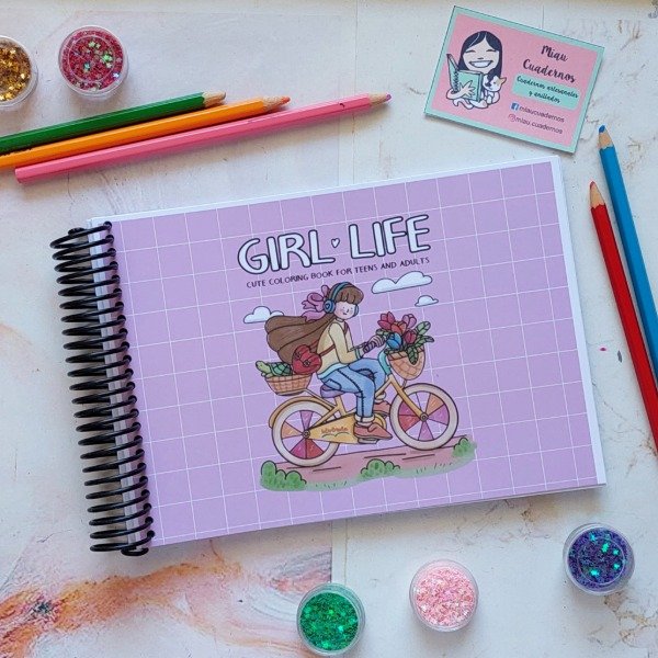 Producto - Cuaderno para pintar- girl life