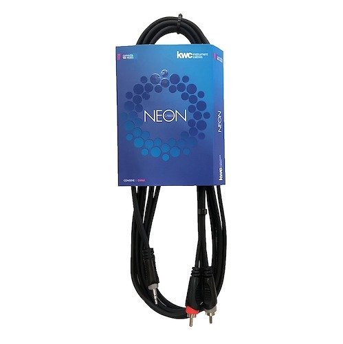 Producto - KWC NEON 9001 Cable 2 RCA a plug 3,5 stereo 3m