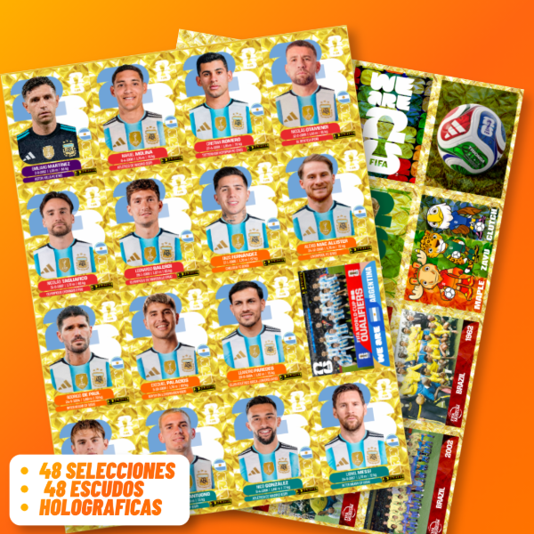 Producto - PACK FIGURITAS DEL MUNDIAL 2026 - DORADAS - (8 USD)
