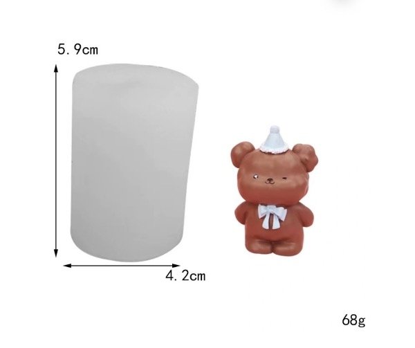 Producto - MOLDE SILICONA OSITO 3D C/GORRO 5T10