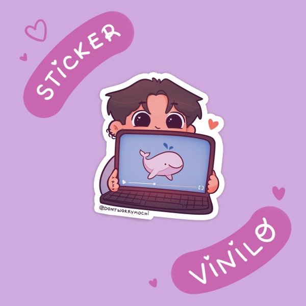 Producto - Sticker JK y su compu! - 0