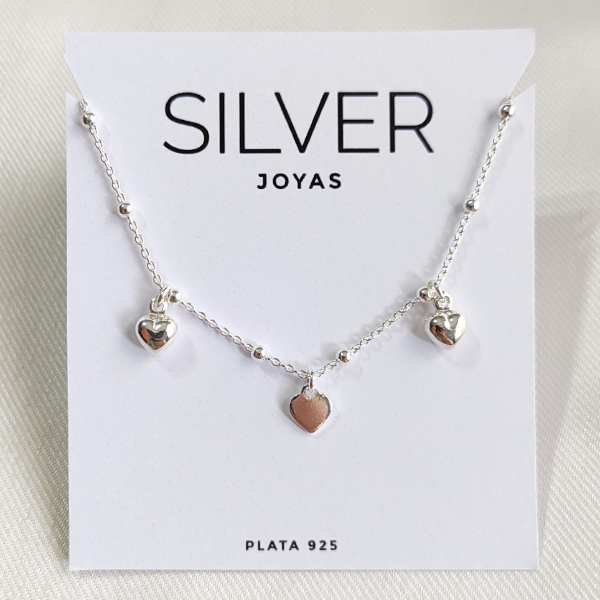 Producto - Pulsera bolitas y corazones P