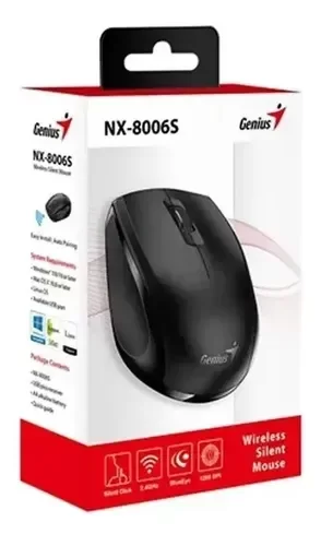 Producto - Mouse Genius X 8006S Inalambrico Blue Eye Negro - 2