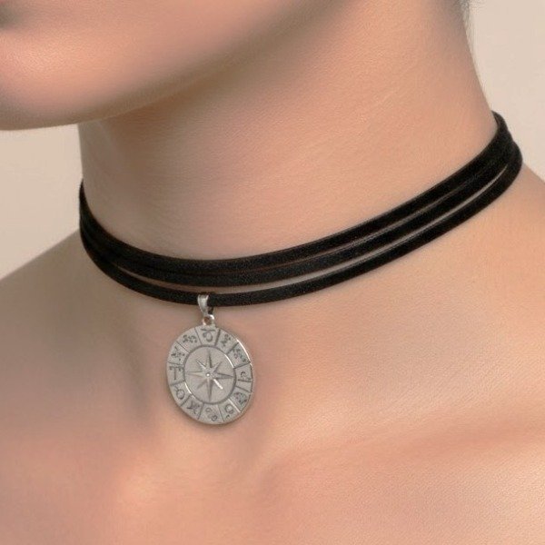 Producto - Choker astrológico Plateado