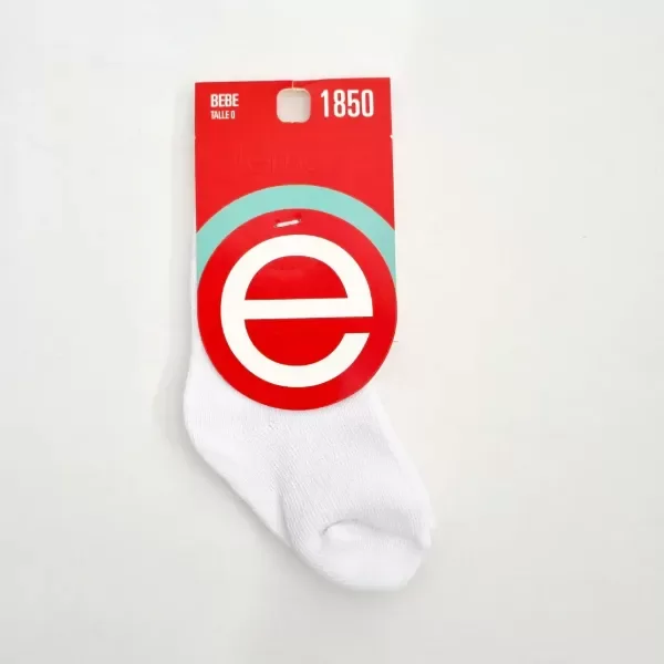 Producto - Medias lisas blancas bebe