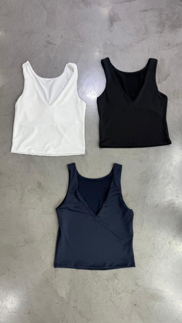 Producto - Musculosa Microfibra Escote en V
