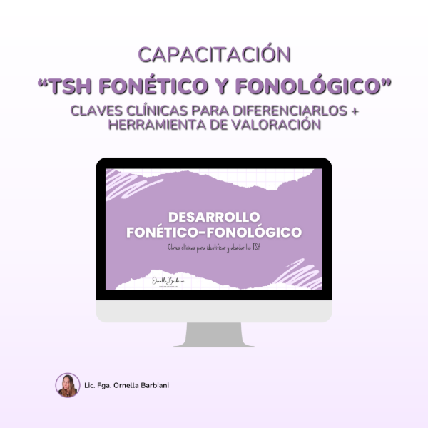 Producto - Curso TSH: Fonetico o fonológico