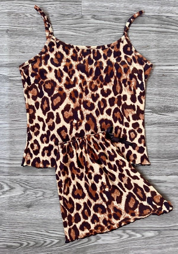 Producto - Pijama Morley Animal print marron clásico