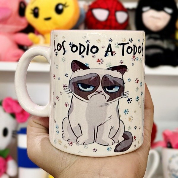 Producto - Taza LOS ODIO A TODOS GATITO