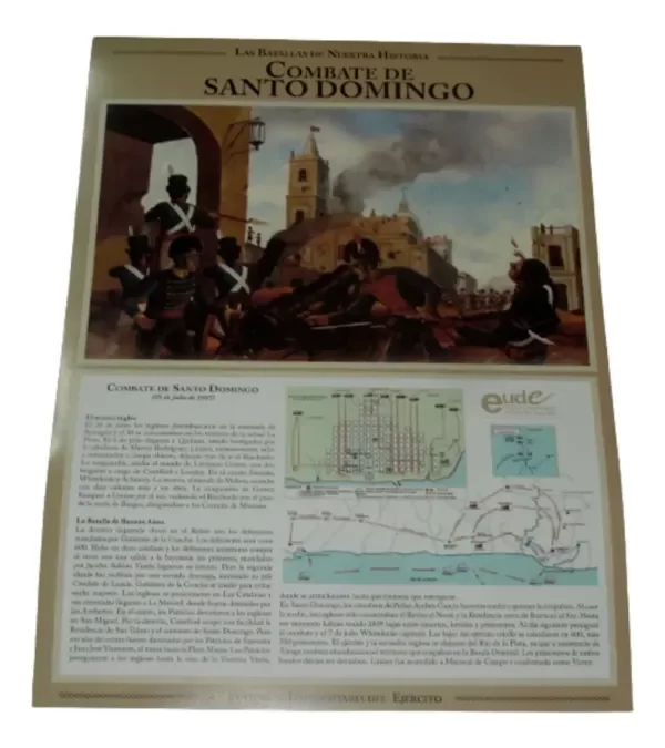 Producto - Combate De Santo Domingo Lamina Escolar Las Batallas De Nuestra Historia