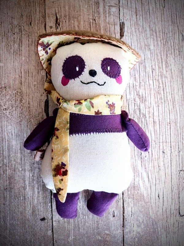 Producto - Panda Violeta con Douli y Pañuelo