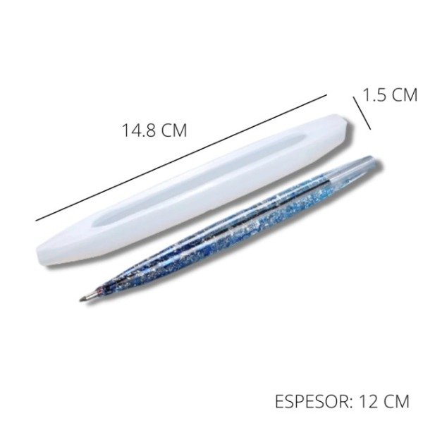 Producto - molde silicona lapicera para resina - 1