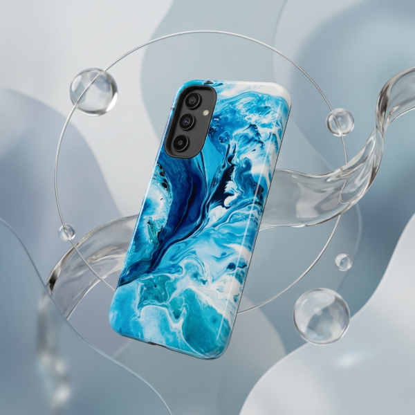 Producto - Funda marmol azul