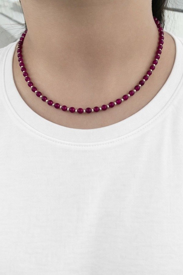 Producto - Chocker plata y piedra natural