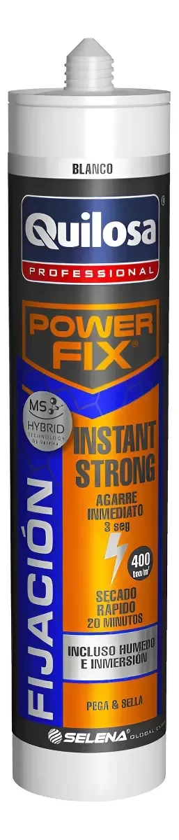 Producto - Quilosa Power Fix Instant Strong Adhesivo Montaje 280 Ml 280 G Blanco