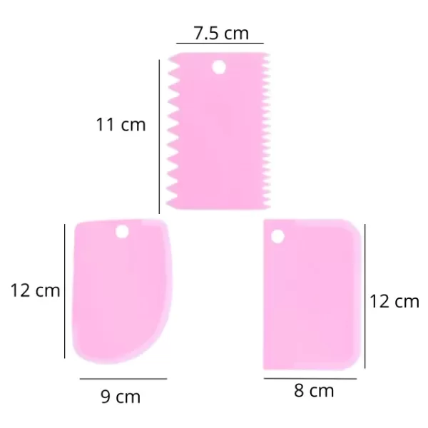 Producto - SET 3 ESPATULA CORTADOR RASPADOR