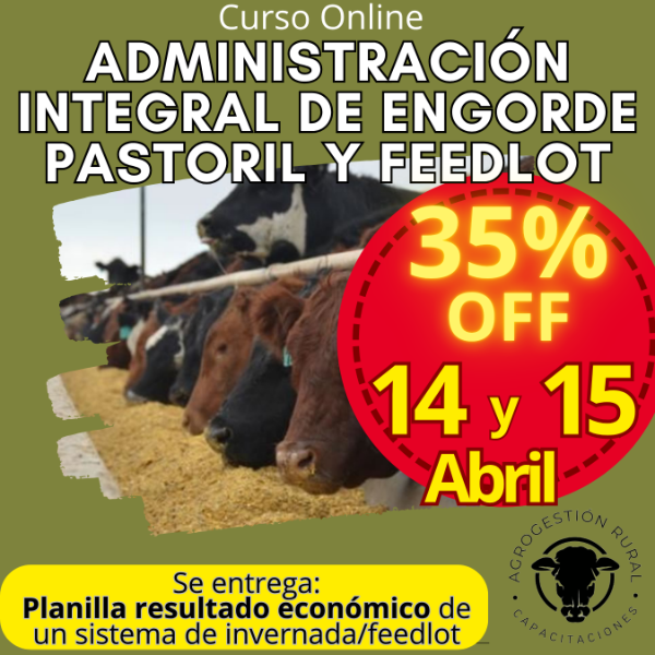 Producto - Curso Online: Administración Integral de Engorde Pastoril y Feedlot