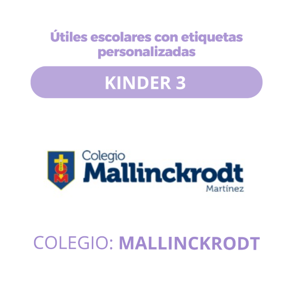 Producto - Caja Escolar - Colegio Mallinckrodt - Kinder 3