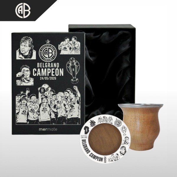 Producto - BOX MATE CON BOMBILLA Y CAJA DE PRESENTACIÓN EXCLUSIVO BELGRANO CAMPEÓN - 2