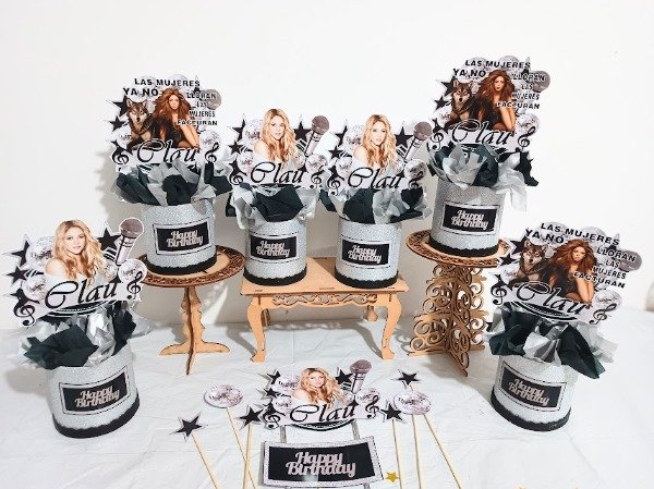Producto - centro de mesa shakira