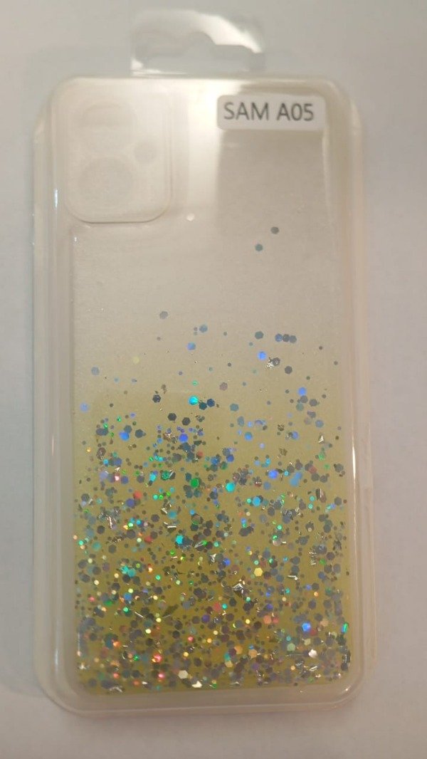 Producto - Funda Glitter Galaxy Dorado para Samsung A05