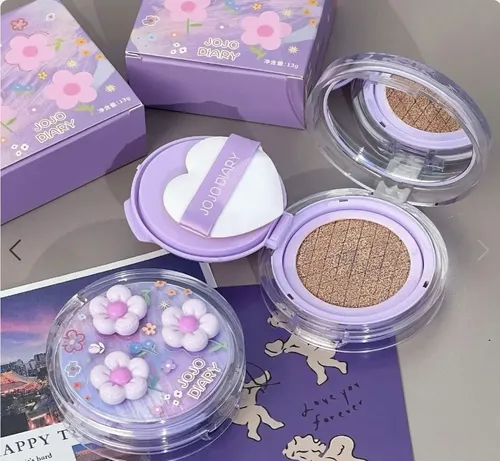 Producto - Base cushion Jojo Diary flores lila