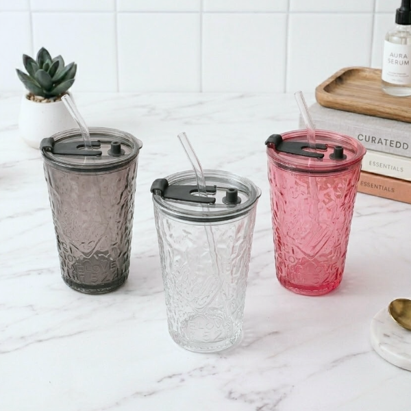 Producto - Vaso de vidrio con sorbete