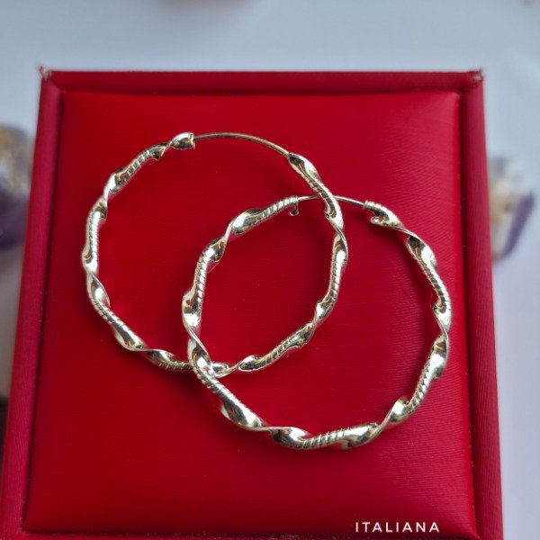 Producto - Aros italianos torneados 2,8 cm diam interior