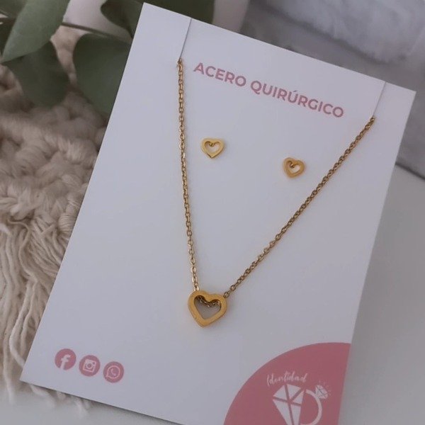 Producto - CONJUNTO ARO+ COLLAR LOVE cod 5