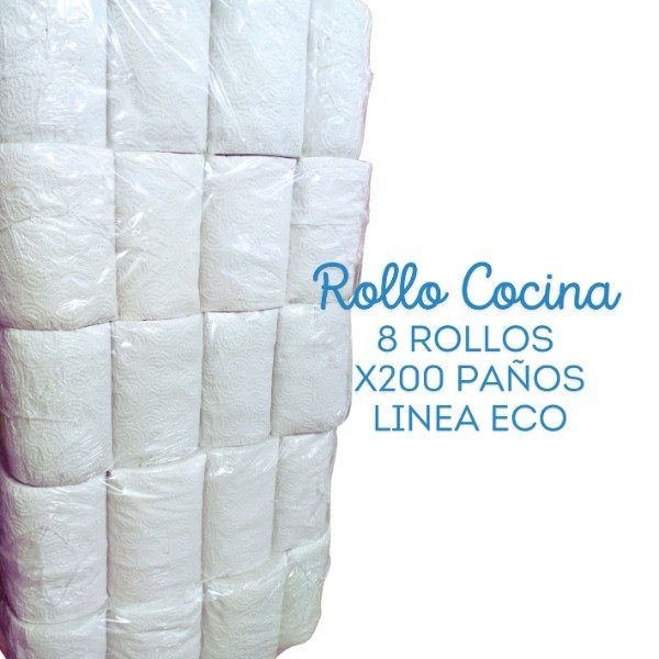 Producto - ROLLOS COCINA 8X 200PAÑOS LINEA ECO