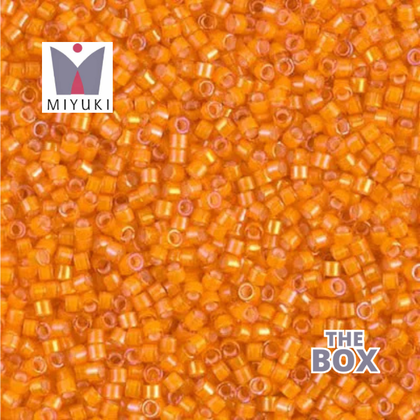Producto - Miyuki Delica 11/0 Naranja Tornasol (10gr)