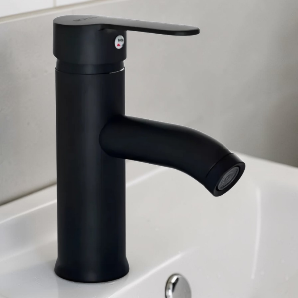 Producto - Grifería de lavatorio monocomando (negro)
