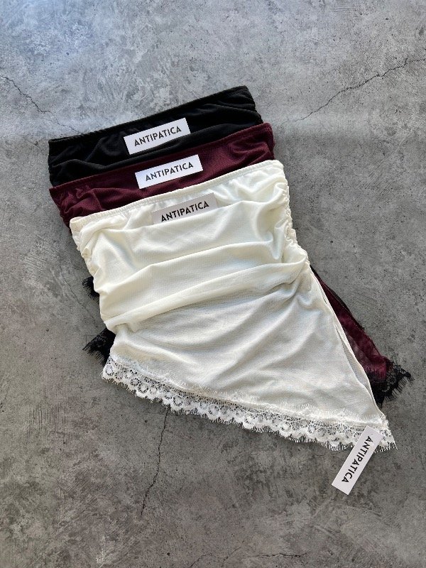 Producto - Strapless diagonal tull