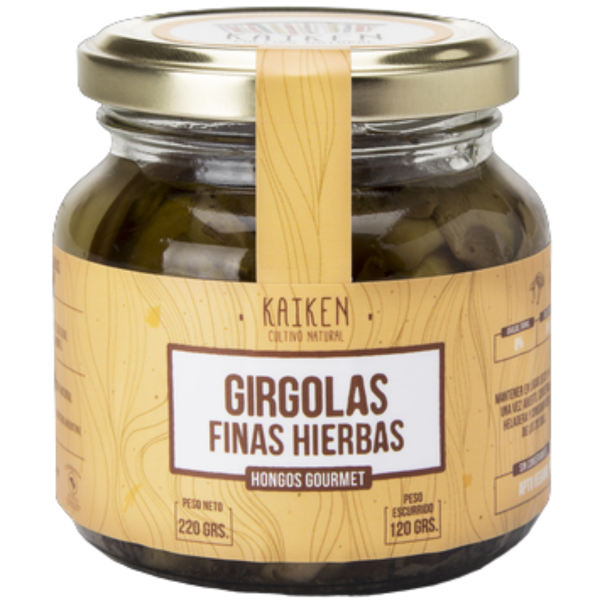 Producto - Gírgolas en conserva a las finas hierbas - 220g [Kaiken]
