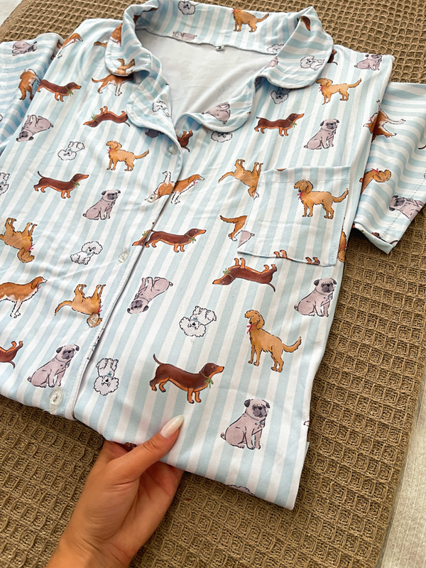 Producto - SET PIJAMA PERRITOS CAMISERO/ PANTALÓN LARGO