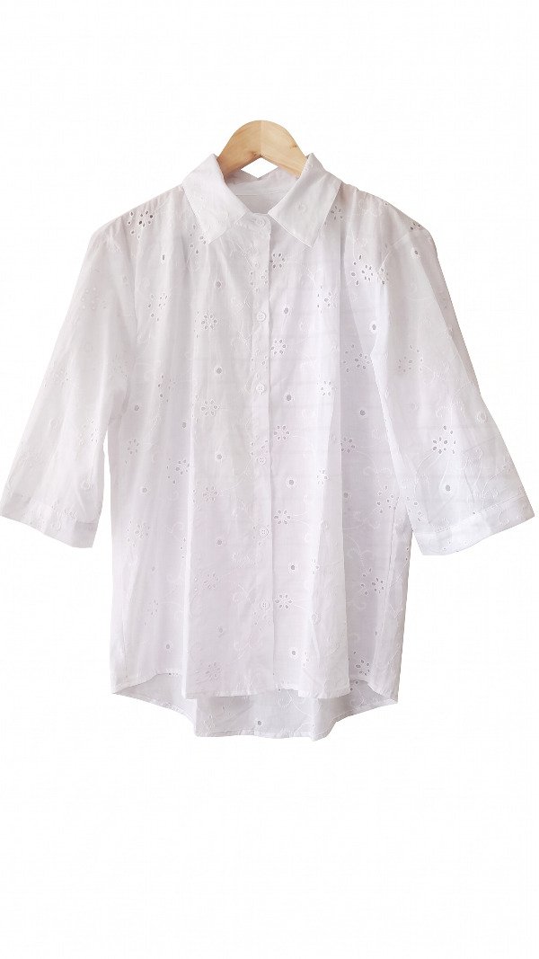 Producto - Camisa Broderie Manga 3/4