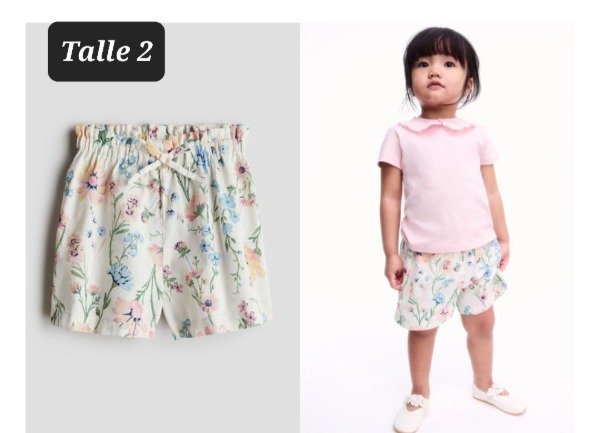 Producto - Short hym talle 2 flores