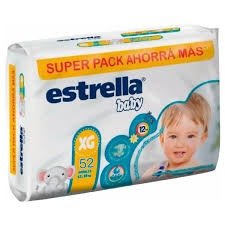 Producto - PAÑAL ESTRELLA SUPER PACK TALLE XG X52
